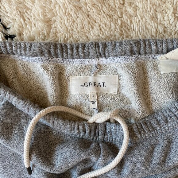 The Great - Varsity Gray Stadium Sweatpants - Women's Size 0 - Picture 7 of 7